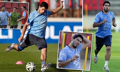 Luis Suarez có nguy cơ ‘ngồi chơi xơi nước’ cả 3 trận vòng bảng
